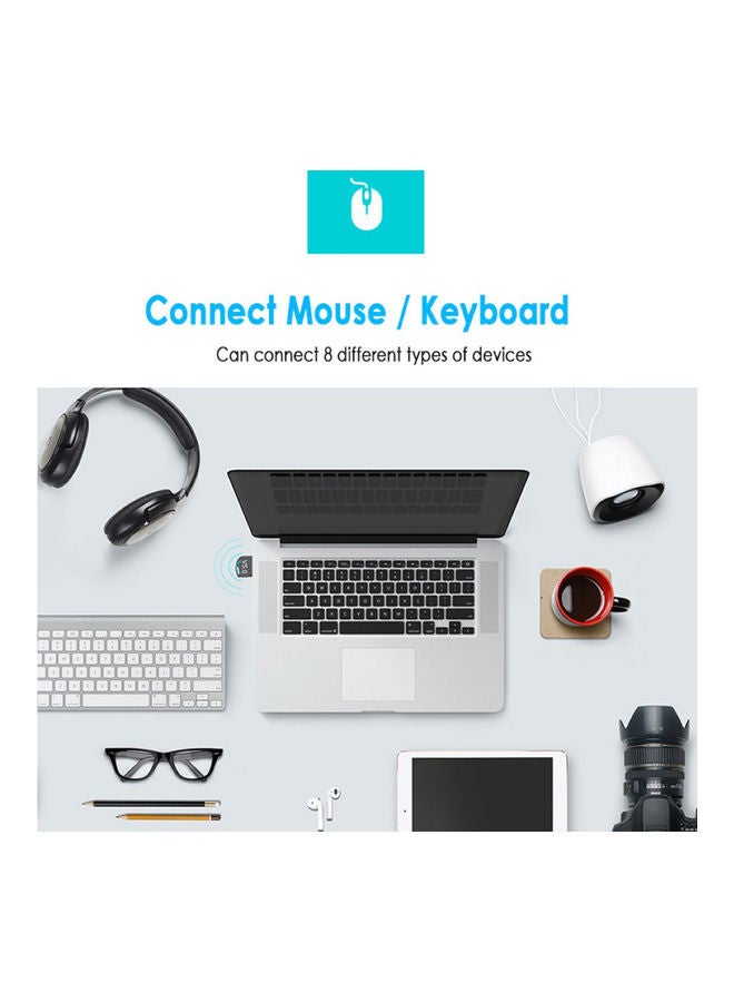 Mini USB Wireless Bluetooth 5.0 Dongle Audio Adapter Black - Image 3