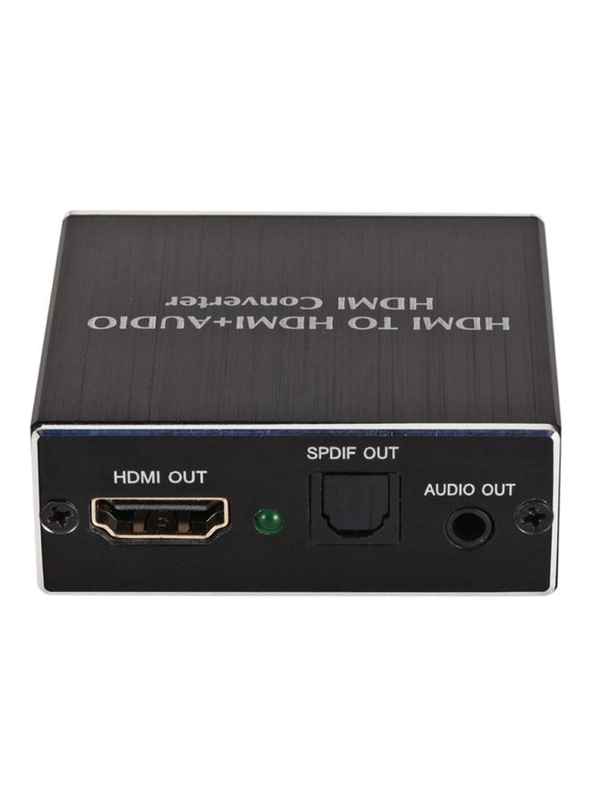 محول صوت من منفذ HDMI بدقة 4K إلى منفذ HDMI بصري SPDIF مقاس 3.5 مم أسود - Image 4