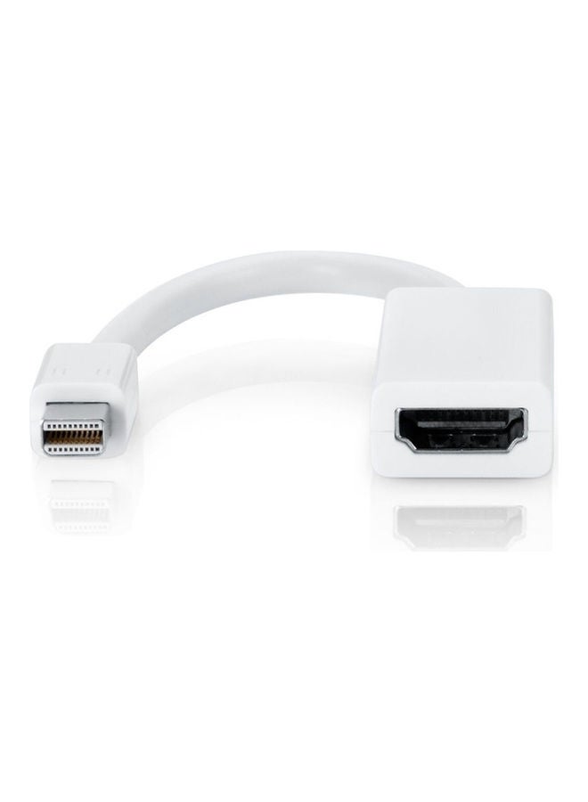 Generic - Thunder-Bolt Mini DisplayPort DP To HDMI Cable Adapter White - Image 1