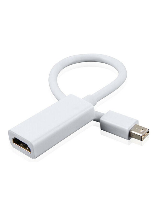 Generic - Thunder-Bolt Mini DisplayPort DP To HDMI Cable Adapter White - Image 1