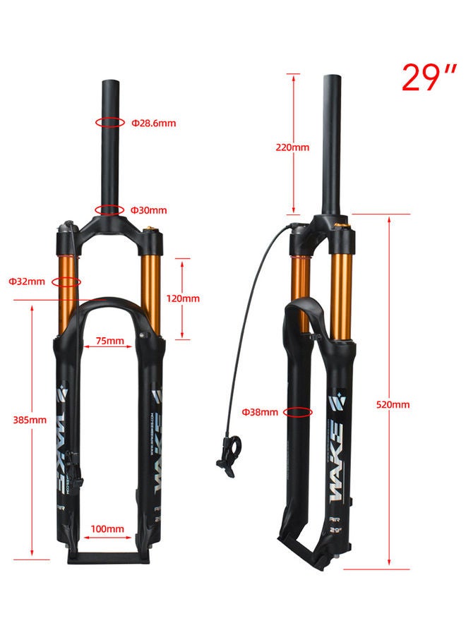 WAKE Mountain Bike Line-Controlled Straight-Pipe Dual-air Front Fork  - Image 4