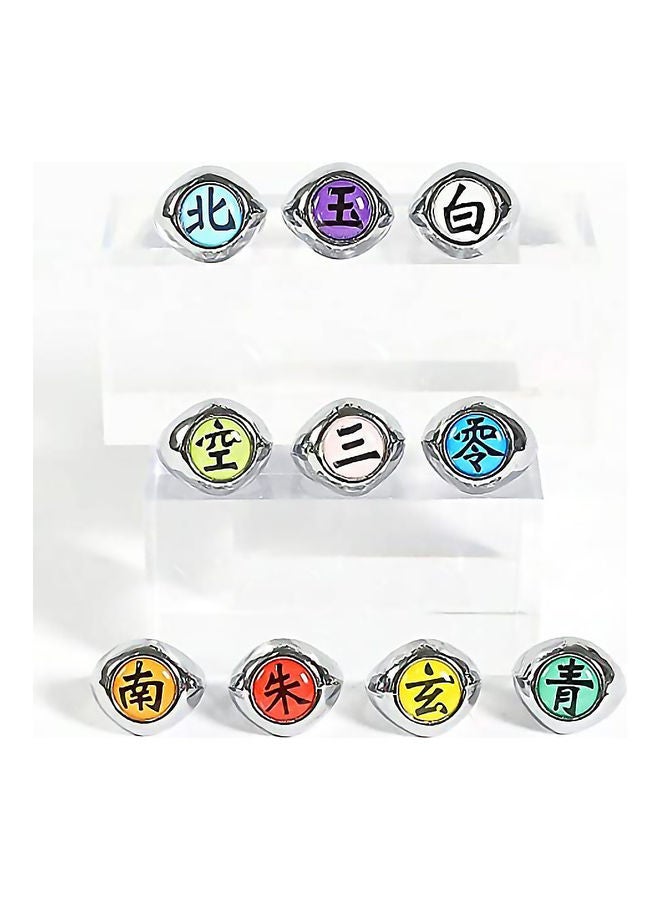 MissTiara 10-Piece Cosplay Dress Up Naruto Ring Set  - Image 4