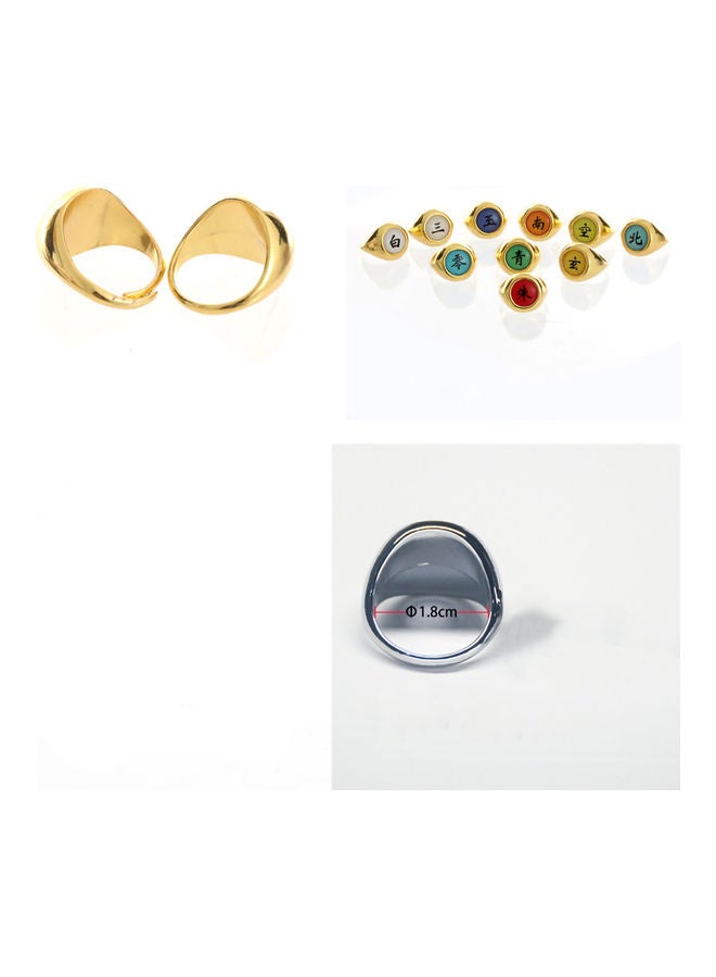 MissTiara 10-Piece Cosplay Dress Up Naruto Ring Set  - Image 3
