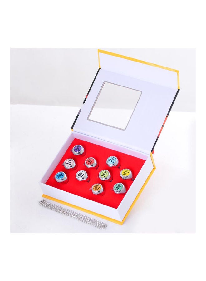MissTiara 10-Piece Cosplay Dress Up Naruto Ring Set  - Image 4