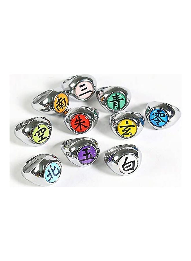MissTiara 10-Piece Cosplay Dress Up Naruto Ring Set  - Image 5