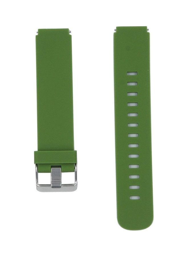 Liger Silicone Watch Bracelet Compatible With Huawei Smart Watch And Huawei Fit 18mm Green - Image 1
