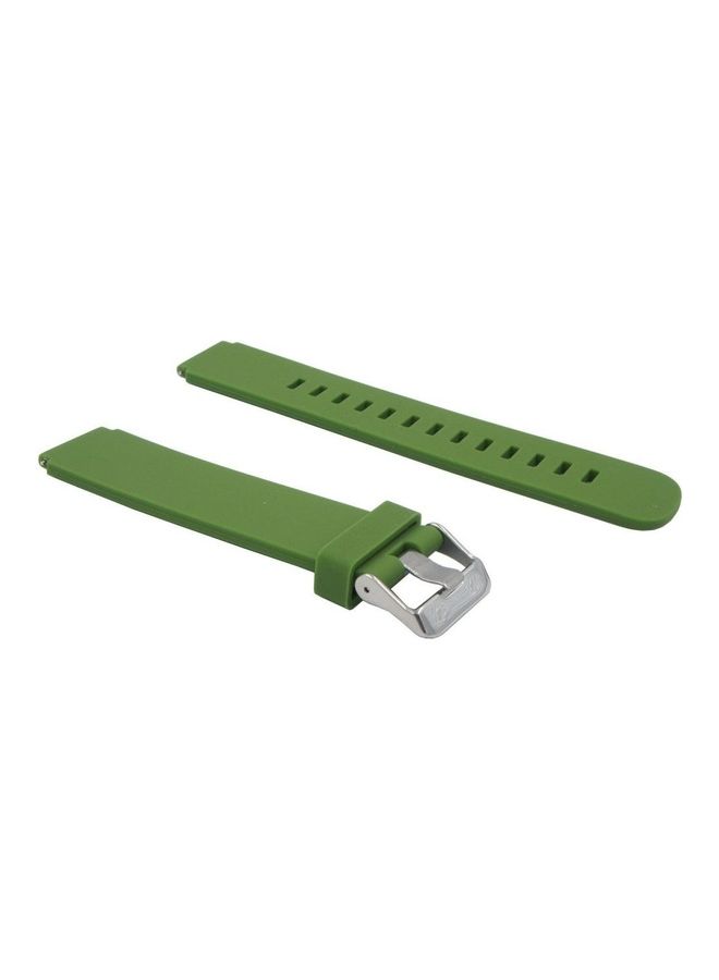 Liger Silicone Watch Bracelet Compatible With Huawei Smart Watch And Huawei Fit 18mm Green - Image 2