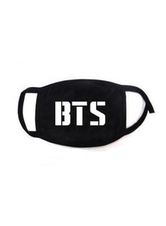 ماركة غير محددة Muffle Mask With Kpop BTS Letter Logo Black/White 