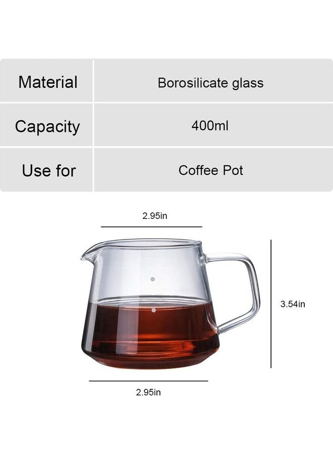 Pour Over Coffee Maker Clear 600ml