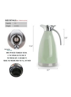XiuWoo Thermal Coffee Jug With Lid Green  - Image 2