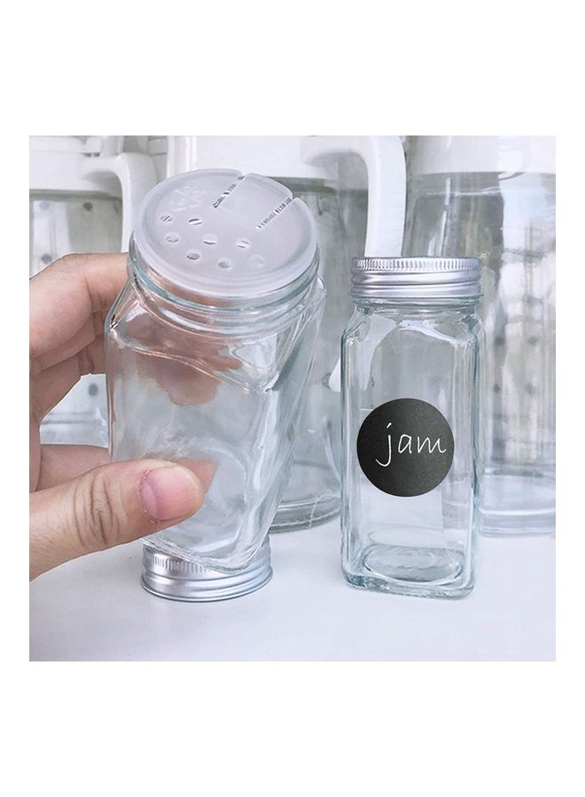 XiuWoo 24-Piece Glass Spice Jar Set Multicolour - Image 3