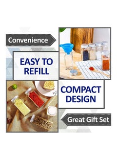 XiuWoo 24-Piece Spice Jar And Accessory Set Multicolour 120ml  - Image 2