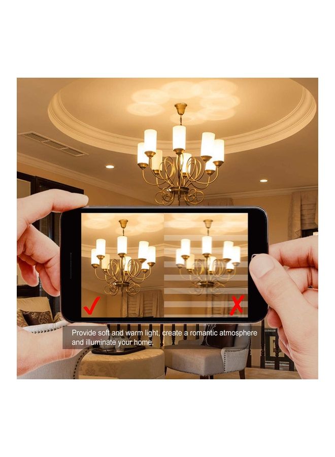 ماركة غير محددة مصابيح LED من 5 قطع أبيض دافئ  - Image 4