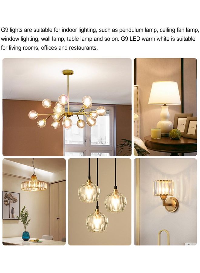 ماركة غير محددة مصابيح LED من 5 قطع أبيض دافئ  - Image 2