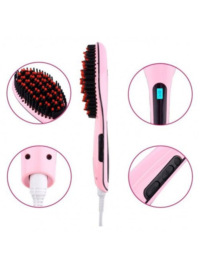 Fast Hair - Hair Straightener Brush Pink 299grams - Image 1