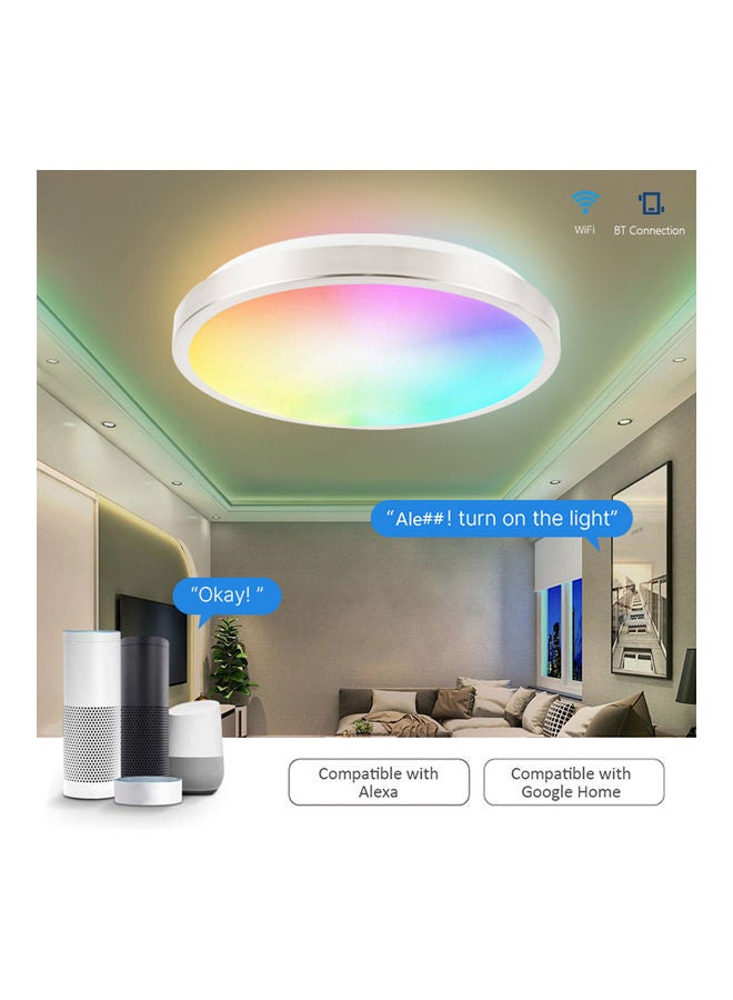 ماركة غير محددة مصباح سقف ذكي بإضاءة متعددة الألوان RGB متعدد الألوان 11بوصة  - Image 1