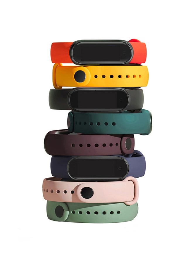 BSNL - Replacement Silicone Strap For Xiaomi Mi Band 3/4/5/6 Army Green - Image 1