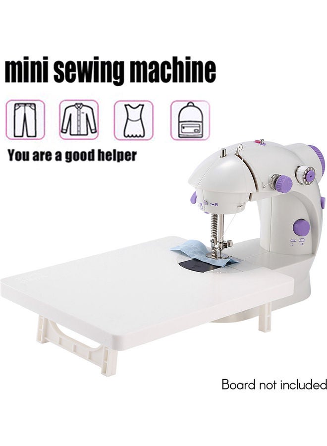Portable Mini Sewing Machine White/Purple - Image 3