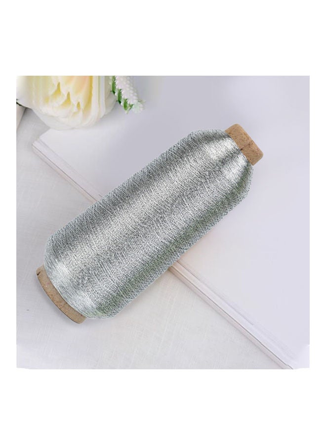 Metallic Embroidery Floss-Cross Stitch Thread Silver - Image 4