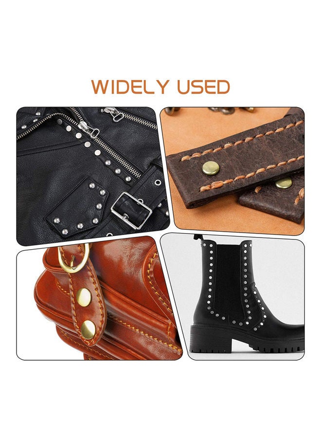 240 Sets Leather Double Cap Rivet Multicolour - Image 3