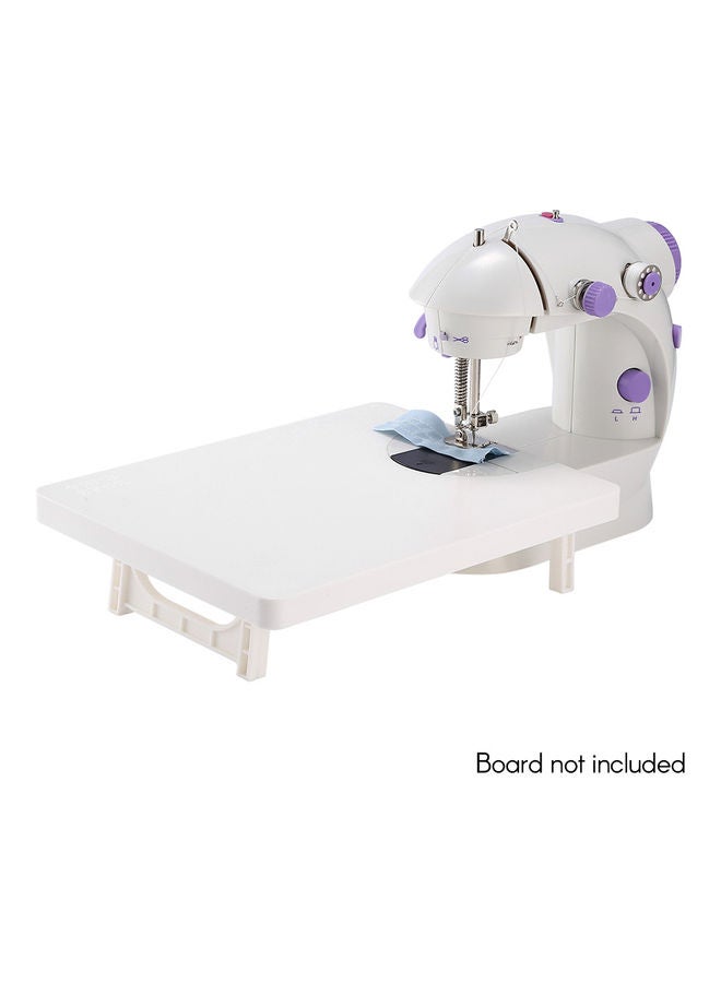 Portable Mini Sewing Machine White/Purple - Image 1