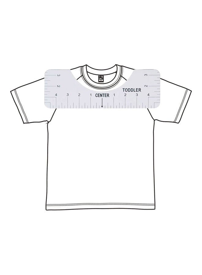 4-Piece T-Shirt Alignment Ruler White - Image 5