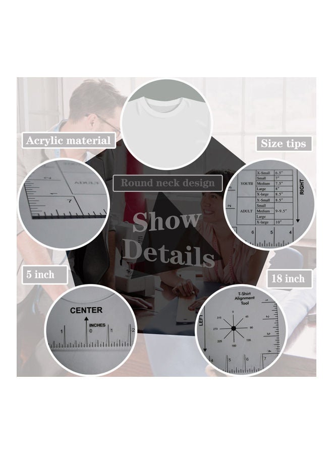 T-Shirt Alignment Ruler Transparent - Image 5