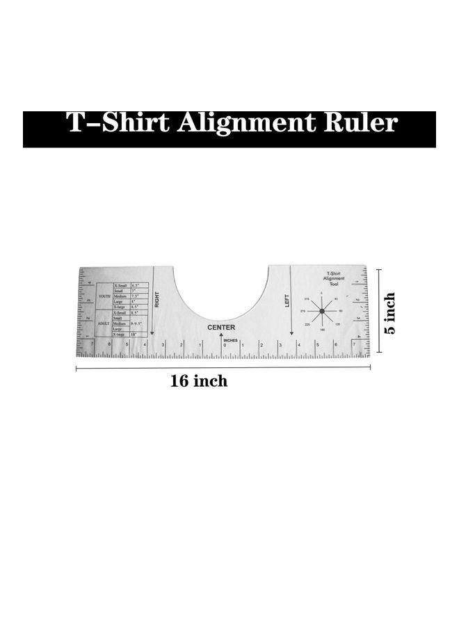 T-Shirt Alignment Ruler Transparent - Image 2