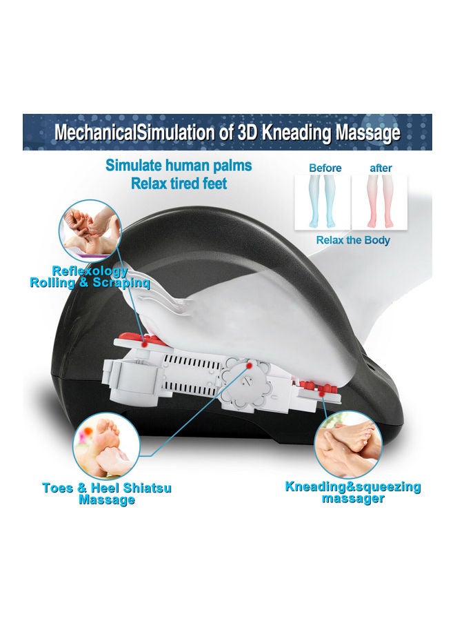توشيونيكس جهاز تدليك كهربائي للقدم يوفر حركات تدليك دائرية ببكرات عالية التأثير مع جهاز تحكم عن بعد - Image 2