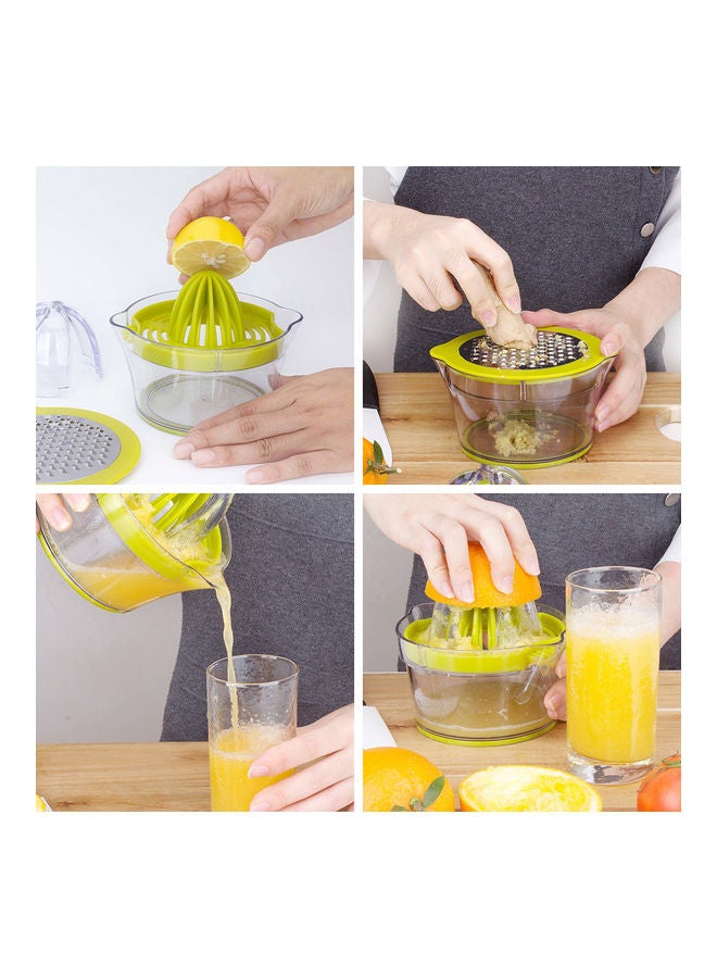 Manual Juicer With Built-in Measuring Cup Green 14 x 9 x 14cm  - Image 4
