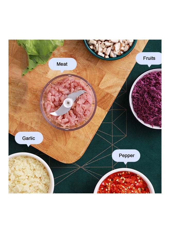 مفرمة ثوم كهربائية صغيرة للإستخدام المنزلي أخضر - Image 2