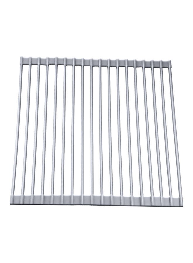 Generic - Roll-Up Multipurpose  Dish Drying Rack Silver - Image 1