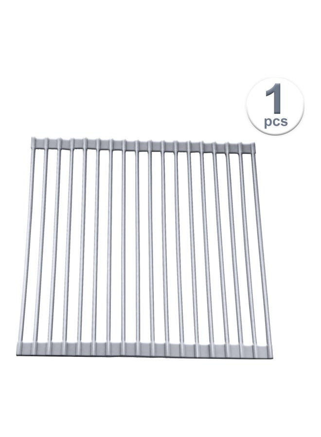 Generic - Roll-Up Multipurpose  Dish Drying Rack Silver - Image 1