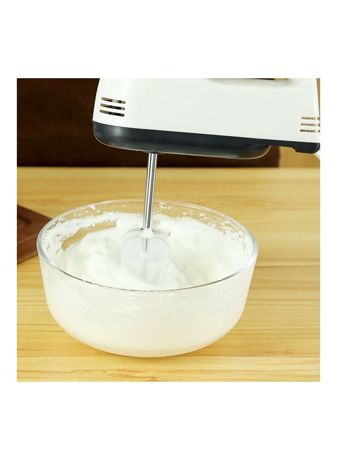 Generic - 7 Gear Electric Egg Beater Automatic Hand Mixer Blender Plastics Rotating Push Whisk Cream Mixer Stirrer White - Image 1