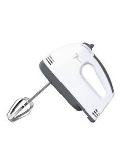 7 Gear Electric Egg Beater Automatic Hand Mixer Blender Plastics Rotating Push Whisk Cream Mixer Stirrer White