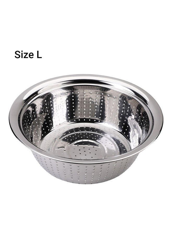 وعاء خضراوات من الفولاذ المقاوم للصدأ وحوض الأرز فضي - Image 2