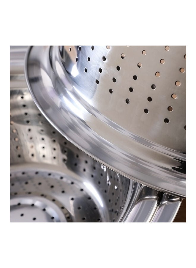 وعاء خضراوات من الفولاذ المقاوم للصدأ وحوض الأرز فضي - Image 4