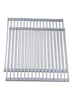 2-Piece Multipurpose Drying Rack Silver