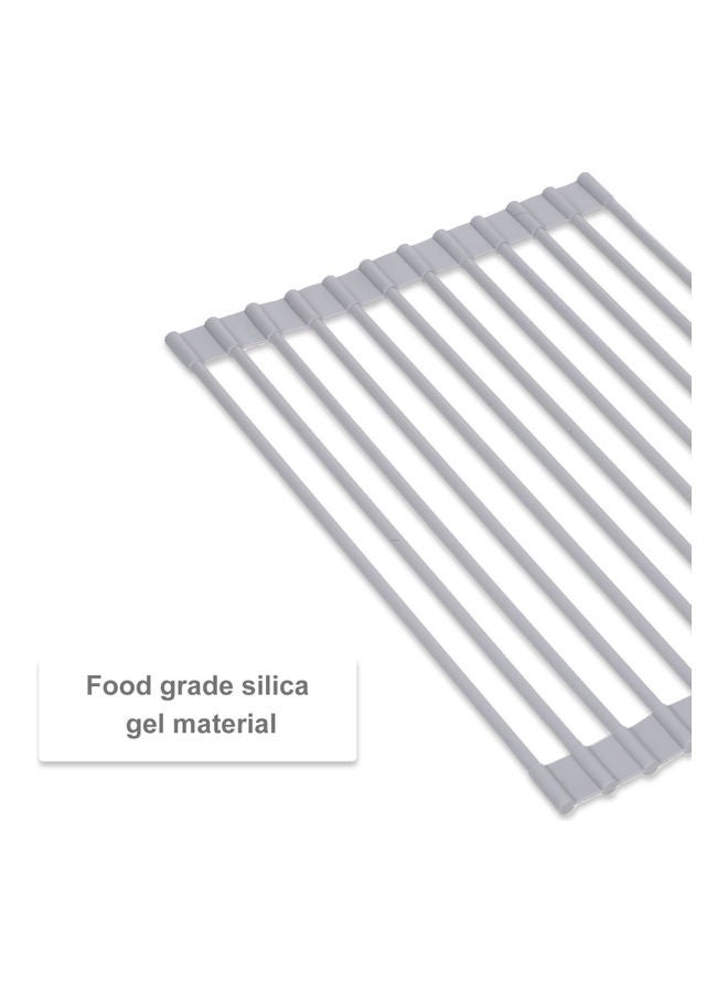Generic - 2-Piece Multipurpose Drying Rack Silver - Image 1