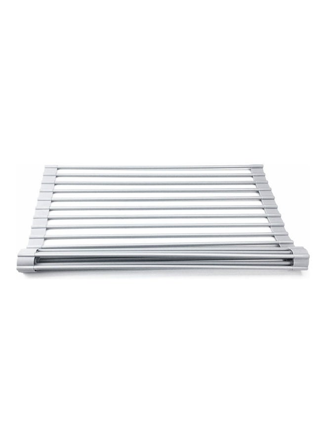 Generic - 2-Piece Multipurpose Drying Rack Silver - Image 1