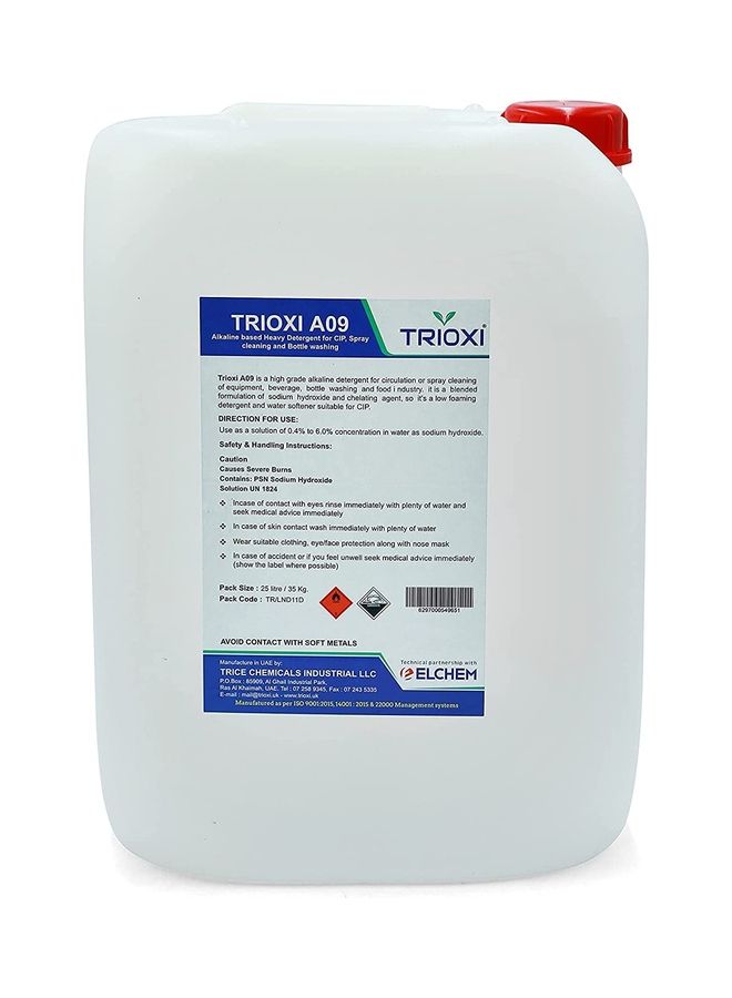 TRIOXI - A09 Alkaline Based Heavy Detergent Clear 20Liters - Image 1