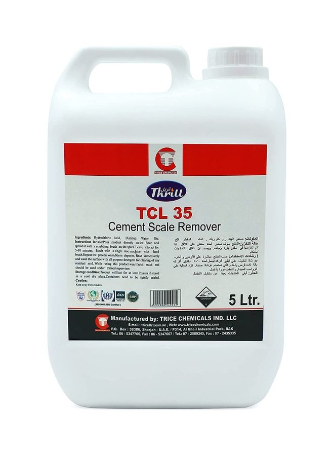 Thrill TCL 35 Cement Scale Remover Yellow 5Liters - Image 1
