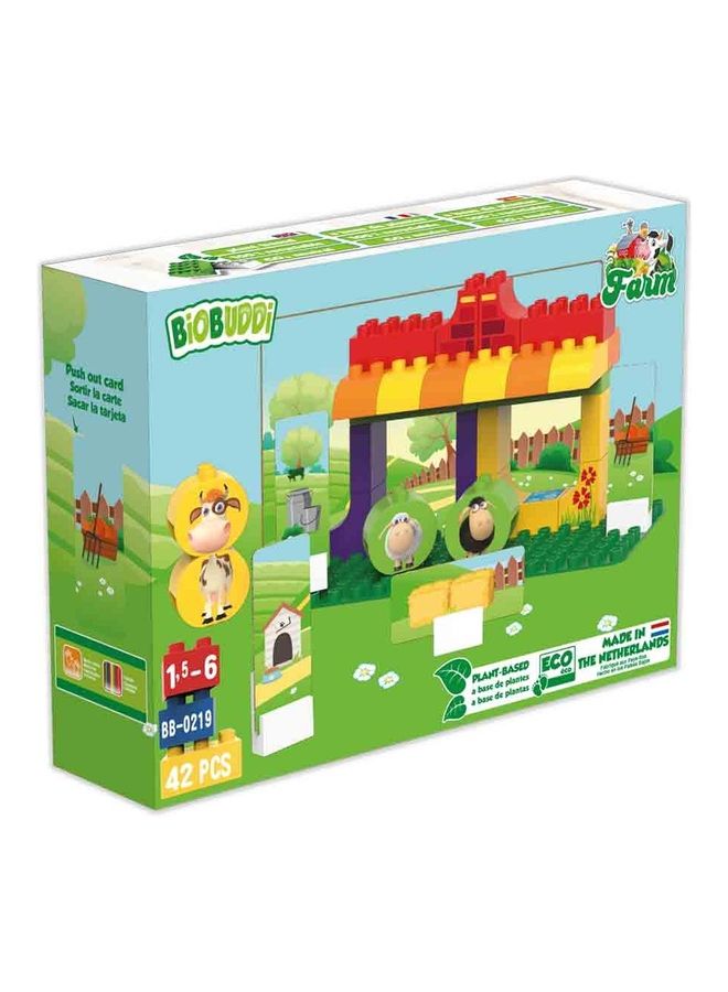 BioBUDDi BB-0219 42-Piece Animal Farm Building Toy Set 42 1+ Years - Image 4