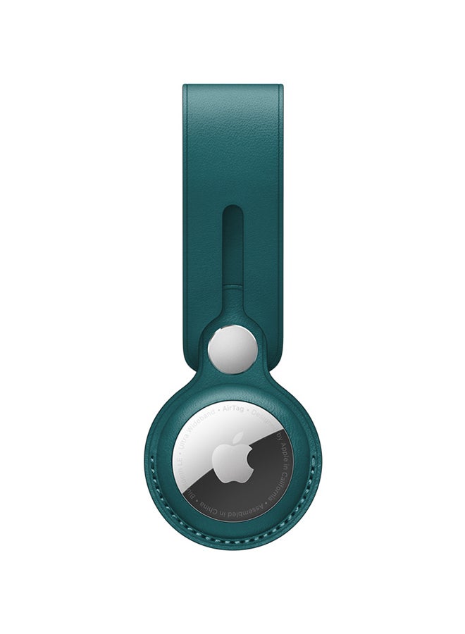Apple - Leather Loop AirTag Forest Green - Image 1