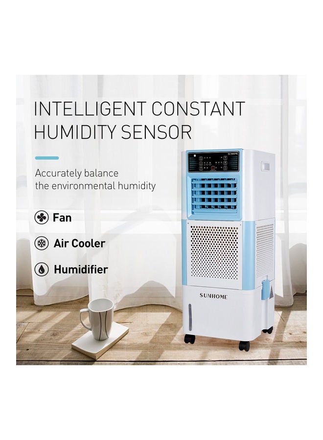 Sunhome - High-End Multi Functional Floor Standing Air Cooler 18 L 90 W WJD980F-1L White/Blue - Image 1