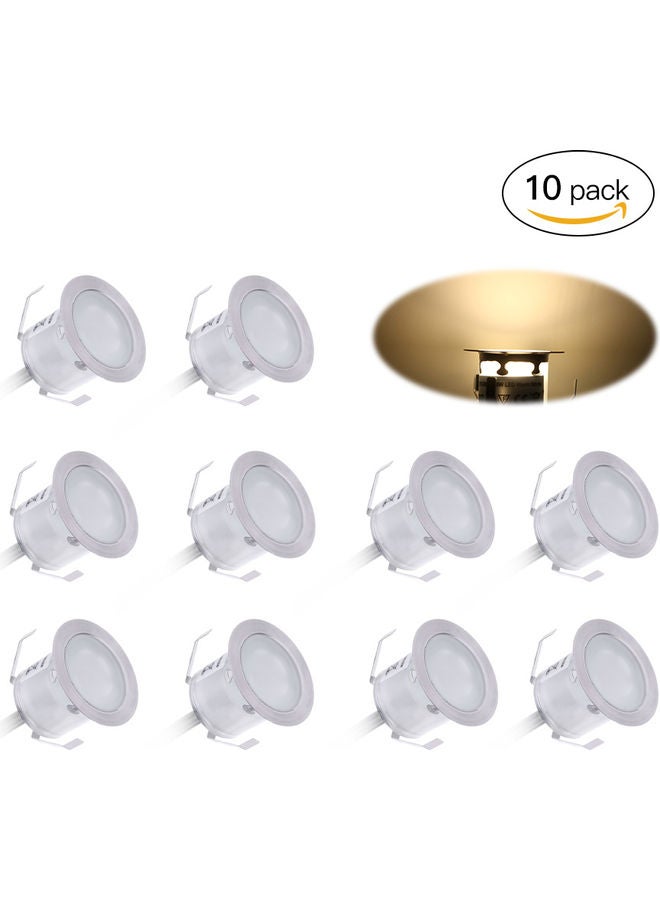 10-Piece  LED Deck Light Yellow  - Image 3