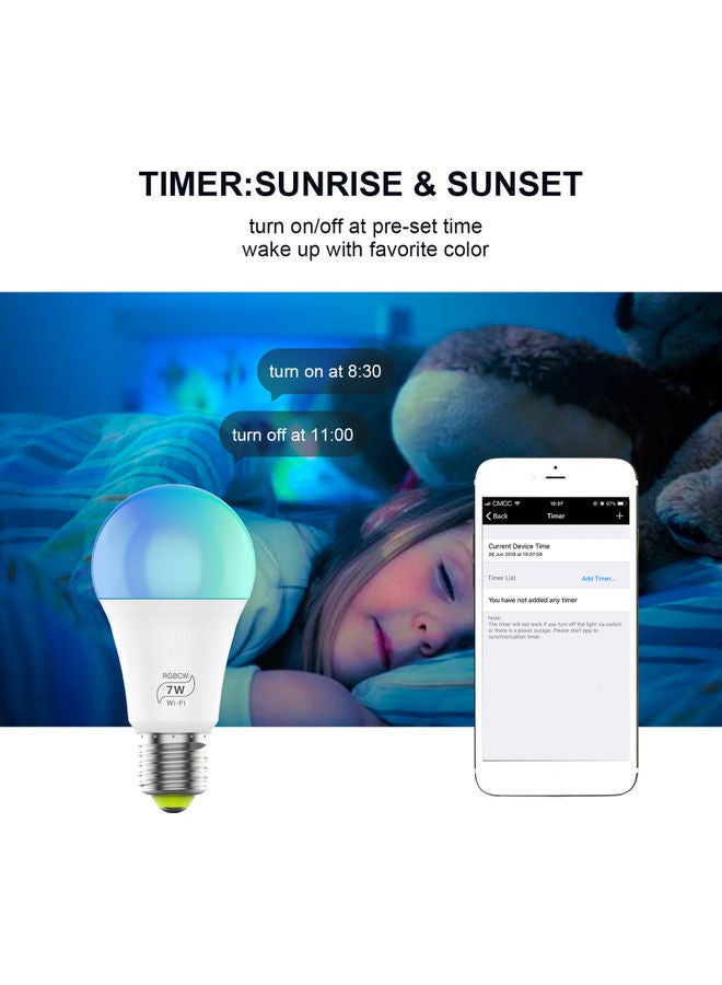 2-Piece Wirelessly Connected  LED Bulb Multicolour - Image 2