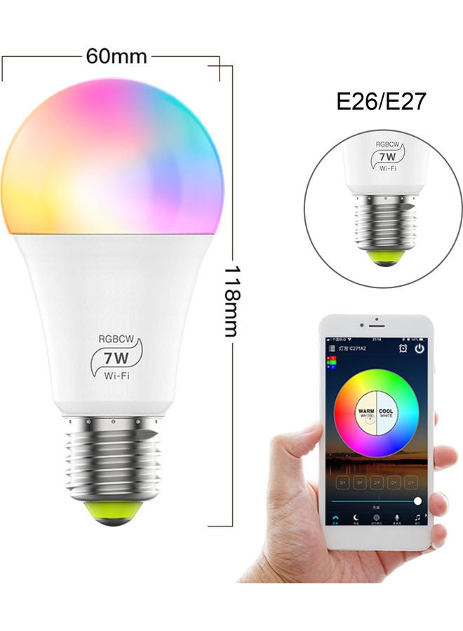 2-Piece Wirelessly Connected  LED Bulb Multicolour - Image 5