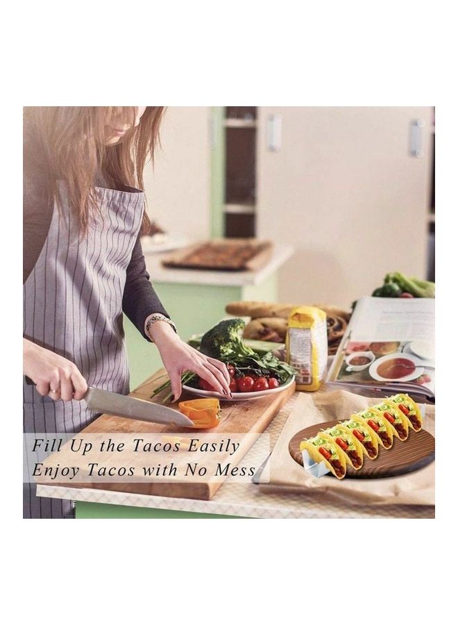 Generic Taco Holder Oven Grill Tray silver 34x6.6x4.8cm  - Image 4