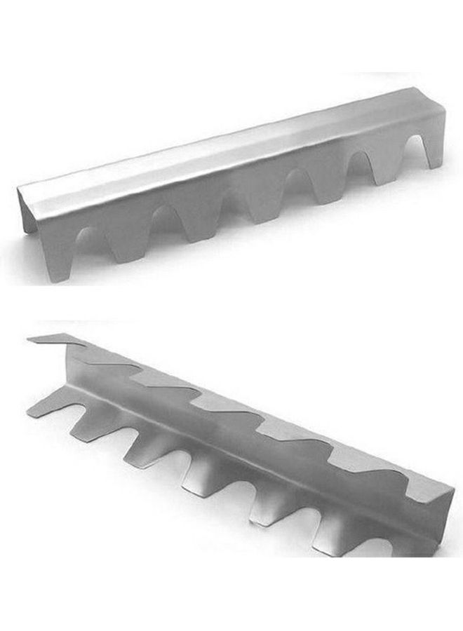 Generic Taco Holder Oven Grill Tray silver 34x6.6x4.8cm  - Image 2